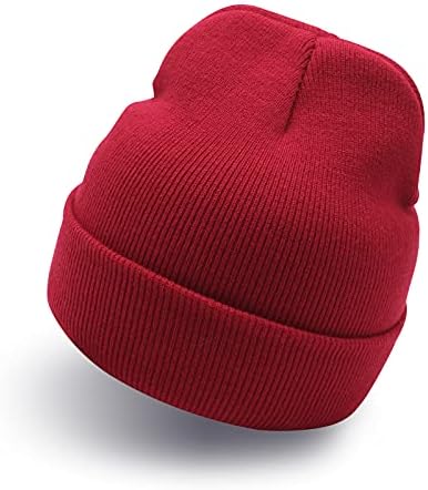 UIEGAR Bere Şapka Erkekler Kadınlar için Kelepçeli Kış Şapka Örgü Yumuşak Sıcak Kafatası Kap
