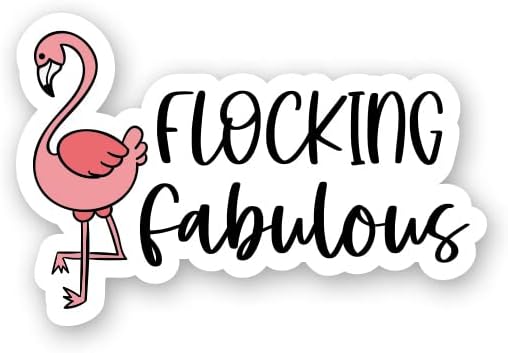 Akın Muhteşem Sticker-3 laptop etiketi - Su Geçirmez Vinil Araba, Telefon, Su Şişesi-Komik Flamingo Çıkartması