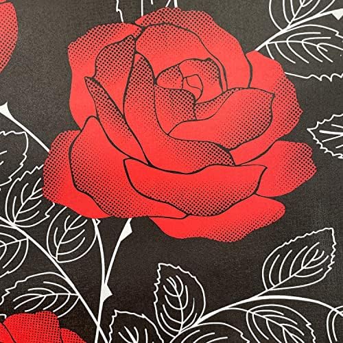 Yıfasy Kırmızı Gül Raf Astarı Kendinden Yapışkanlı Çiçek Çekmece Kağıt Mobilya Korumak Duvar Yüzey Dekor Kızlar Makyaj