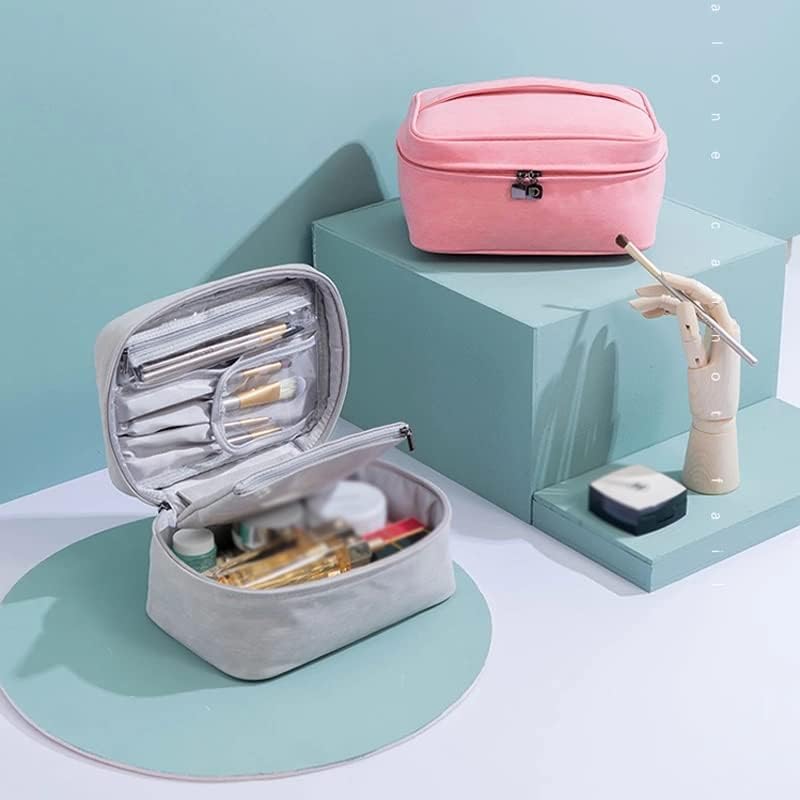 n / a Kozmetik Çantası Seyahat Organizatör Kadın İşlevli Su Geçirmez Tuvalet çanta Makyaj Paketi Durumda Tuvalet Kiti