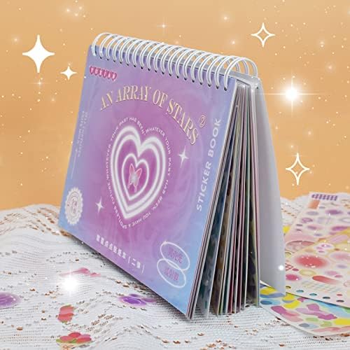 2500 ADET Karalama Defteri Çıkartmalar Kitap Sevimli Kelebek Yıldız Kalp Mektup Çıkartmalar Glitter Kendinden Yapışkanlı