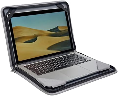Broonel Gri Deri Dizüstü Messenger Kılıf-Acer Swift 1 SF114-34-P8Q7 14 ile uyumlu