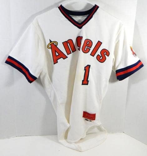 1986 Palm Springs Angels 1 Oyun Kullanılmış Beyaz Forma DP23988 - Oyun Kullanılmış MLB Formaları