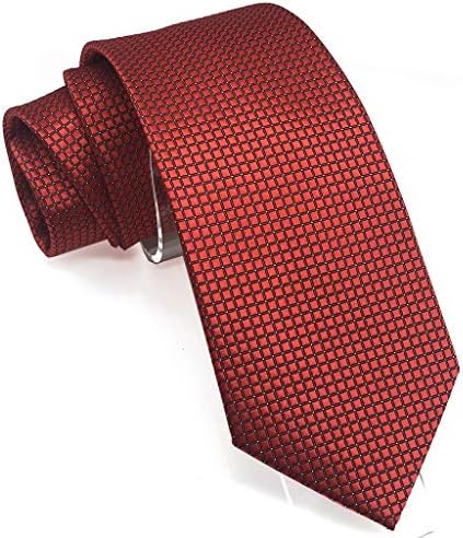 Wehug Lot 9 ADET Klasik erkek kravat %100 % İpek Kravat Dokuma Jakarlı Kravatlar Katı Kravatlar erkekler için