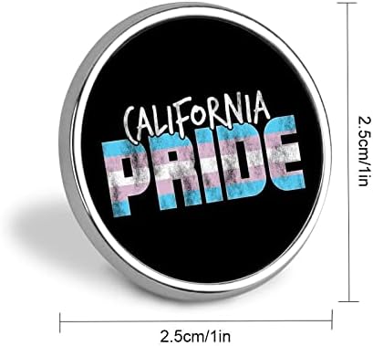 California Pride Transseksüel Bayrağı Yaka Pin Yuvarlak Broş Rozeti Takı Sanat Dekorasyon için Giyim Çanta Düğün Hediyesi