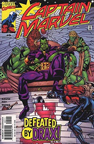 Kaptan Marvel (5. Seri) 5 VF / NM; Marvel çizgi romanı / Yok Edici Peter David Drax