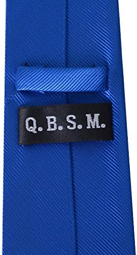 QBSM Erkek Katı Polyester Tekstil Kravatlar Saf Renk Boyun Bağları