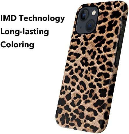 hepix iPhone 14 Kılıf ile Uyumlu iPhone 13 Kılıf Cheetah Leopard iPhone 14/13 6.1 inç Kılıf 2022 2021 Leopard Cheetah
