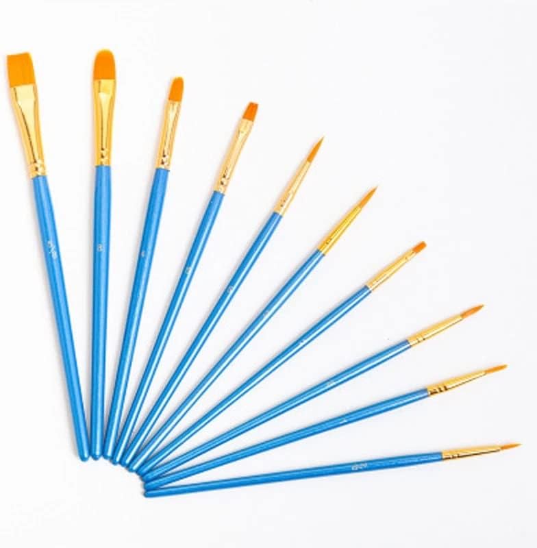 YFWJD Detay Fırça Seti Sentetik Kısa Saplı Fırça resim fırçası Malzemeleri Suluboya Yağlı Boya Fırçası Seti
