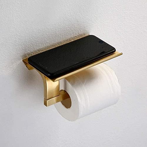 LELAMP Duvara Monte rulo kağıt havlu tutucu Altın tuvalet kağıt peçete rulo tutucu telefon tutucu Tepsi Tutucu ile