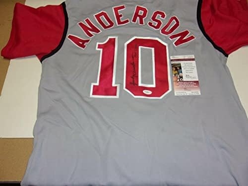 Sparky Anderson Cincinnati Reds, hof 2000 Jsa / coa İmzalı Resmi Majestic Forması-İmzalı MLB Formaları