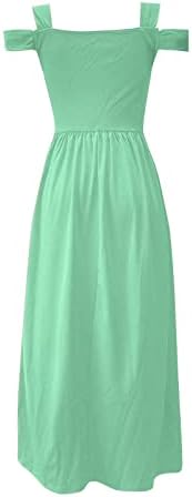 ZEFOTİM Günlük elbiseler Kadınlar için 2023 Uzun Kollu V Boyun Gevşek Gömme Düz Flowy Maxi Katmanlı Elbise