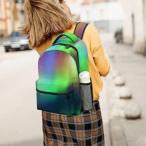 Yeşil Aurora seyahat sırt çantaları Moda omuzdan askili çanta Hafif Çok Cep Sırt Çantası Okul Çalışması için Alışveriş