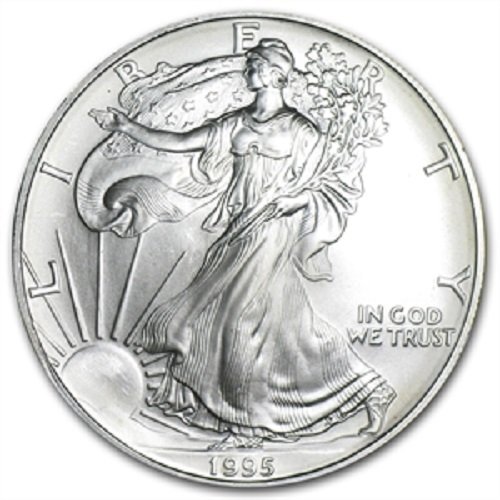 1995-Amerikan Gümüş Kartalı .Orijinallik Sertifikamızla 999 İnce Gümüş Dolar Dolaşımsız