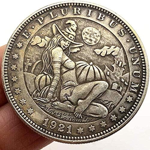 1921 Wandering Paraları Cadılar Bayramı Kabak Antika Bakır Eski Gümüş hatıra parası COPYSouvenir Yenilik Sikke Sikke