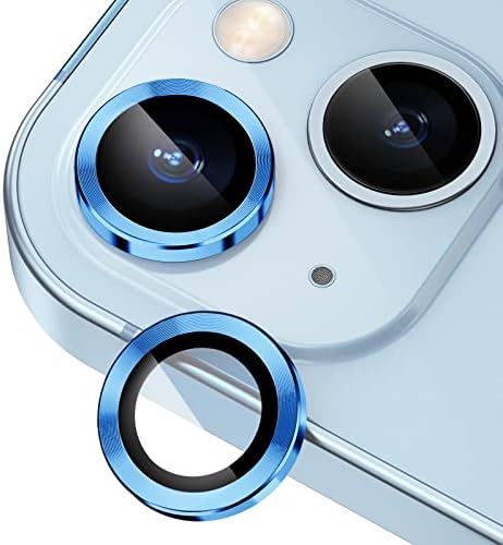 iPhone 14 / iPhone 14 Plus için Xfilm Kamera Lens Koruyucusu, Güçlü Adsorpsiyon 9H Sertlik Temperli Cam Kamera Ekran
