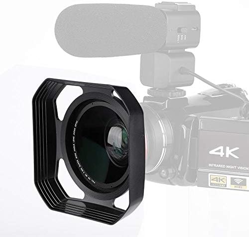 DV kamera Lens Hood, 37mm / 72mm Premium dayanıklı DV Lens fotoğraf için gereksiz ışık durdurucu