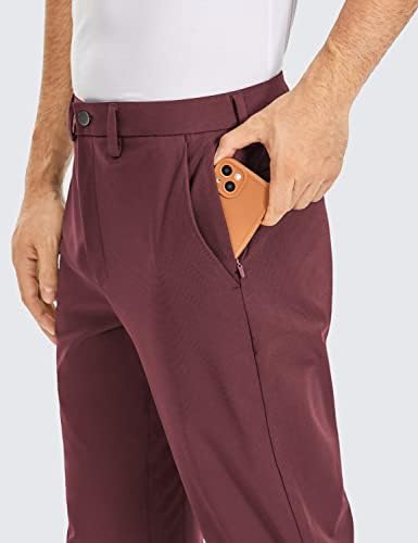CRZ YOGA erkek Tüm Gün Konfor Golf Pantolon-30 / 32 / 34 Hızlı Kuru Hafif İş günlük cepli pantolon