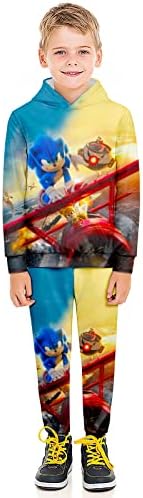 KYKEXEX Erkek Ve Kız Kazak Kazak Takım Elbise, Genç Oyunu Hoodie Ve Sweatpants eşofman takımı