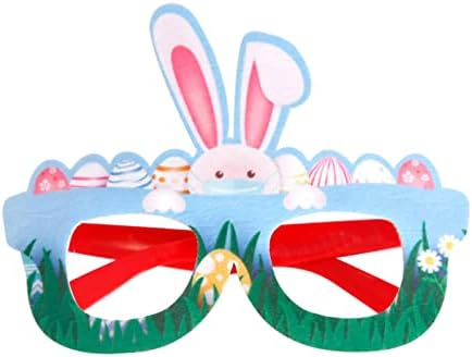 Paskalya Parti Süslemeleri Tavşan Gözlük Tatil Parti Elbise Fotoğraf Sahne Civciv Yumurta Gözlük 90s Parti Süslemeleri