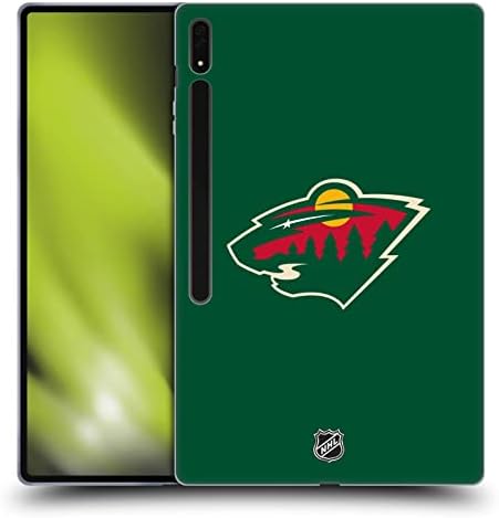 Kafa Durumda Tasarımları Resmi Lisanslı NHL Düz Minnesota Vahşi Yumuşak Jel Kılıf Samsung Galaxy Tab ile Uyumlu S8