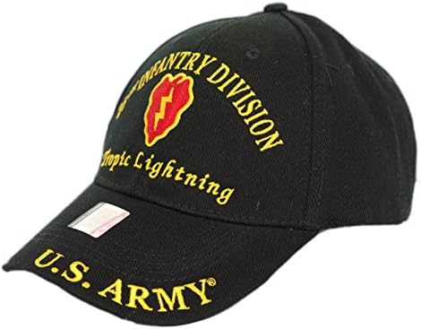 Ay ABD Ordusu 25TH Piyade Tümeni KİMLİK Tropik Yıldırım İşlemeli Şapka Kap Veteran Premium Kalite Baba Şapka Erkekler
