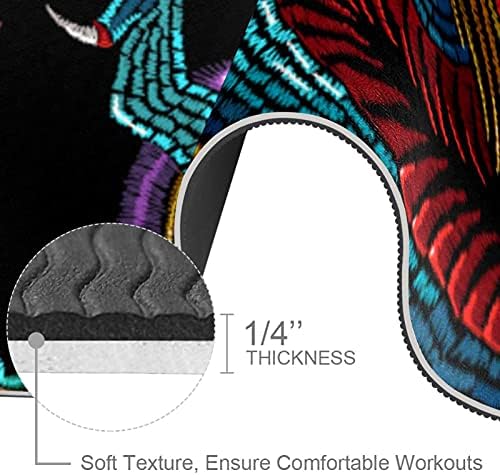 Siebzeh Ejderha Desen Premium Kalın Yoga Mat Çevre Dostu Kauçuk Sağlık ve Fitness Kaymaz Mat Her Türlü Egzersiz Yoga