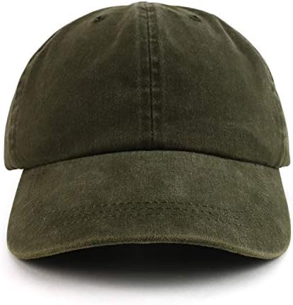 Trendy Giyim Mağazası Büyük Boy XXL Pigment Boyalı Yıkanmış Pamuklu Beyzbol Şapkası