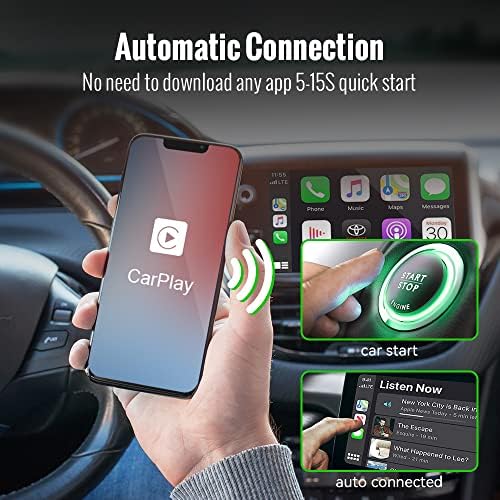IPHONE için Kablosuz CarPlay Adaptörü, CarPlay Arabalar için Dongle, Fabrika Kablolu carplay'i Kablosuz carplay'e