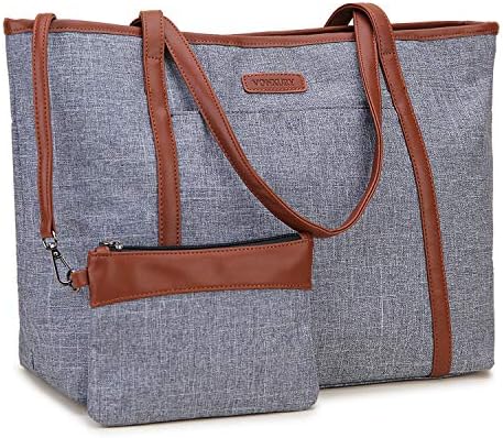 Laptop çantası Kadınlar için, 15.6 İnç Bilgisayar Çantası Büyük Öğretmen İş Çantası Carry-on omuzdan askili çanta