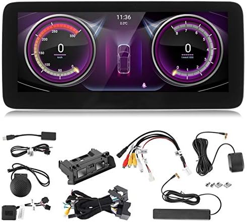 GPS Navigasyon Multimedya Müzik Çalar Kapasitif Dokunmatik Ekran Araba Stereo FM Radyo 10.25 inç E Sınıfı için Uygun