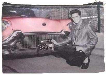 Pembe Araba ve Graceland kapıları ile Elvis Makyaj Çantası