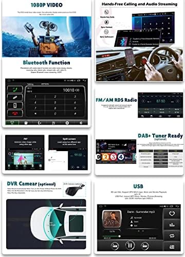 Autosion Dash Android 12 Araba Oyuncu Radyo Kafa Ünitesi GPS Navi Stereo Fiat F500 2007- direksiyon Kontrolü WiFi