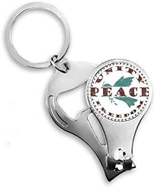 Zeytin dalı barış özgürlük sembolü tırnak makası yüzük Anahtarlık şişe açacağı Clipper