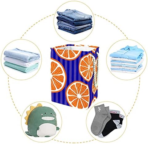 Inhomer Limon Şerit Büyük çamaşır sepeti Su Geçirmez Katlanabilir Giysi Sepeti Sepeti Giyim Oyuncak Organizatör, ev