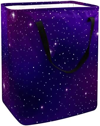 Uzay Ultraviyole Galaktik Galaxy Baskı Katlanabilir Çamaşır Sepeti, 60L Su Geçirmez çamaşır sepetleri Çamaşır Kutusu