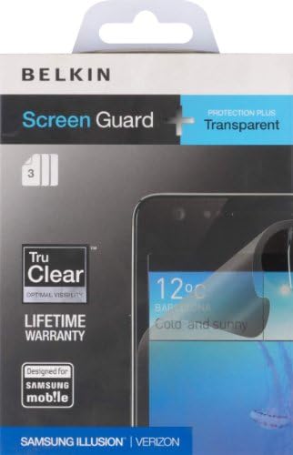 Samsung Viper için Belkin Clear Ekran Koruyucu / Kaplama (3'lü Paket)