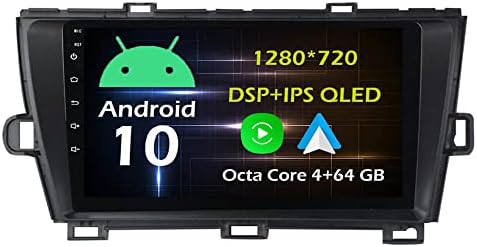Bestycar 9 araba android müzik seti Radyo Toyota Prius için XW30 2009-2015 Siyah Octa Çekirdek Android 10.0 Dokunmatik