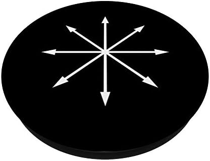 Kaos Yıldız Sembolü Punk Metal Pentagram Anarşi Gizli Siyah PopSockets Değiştirilebilir PopGrip