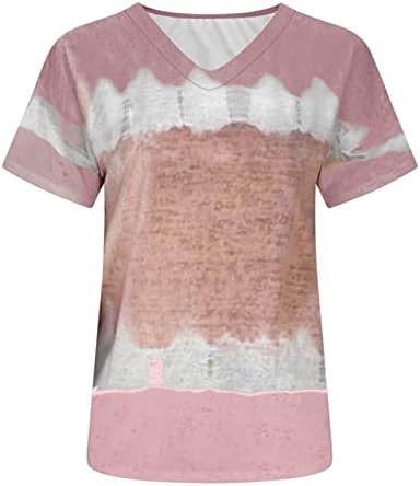 Güz Yaz Üst Tee Genç Kız Giyim Kısa Kollu V Boyun Pamuk Grafik T Shirt K4 K4