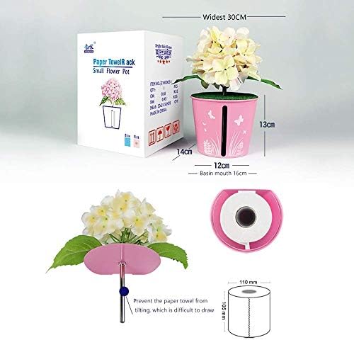 AERVEAL Kağıt Tutucu Tuvalet Kağıdı Tutucusu, Simülasyon Ortancalı Kapalı Saksı Kağıt Tutucu, Banyo Vanity için Ev
