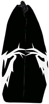 XUnıon Cadılar Bayramı Siyah Baskı Kozmetik Çantası Seyahat Taşınabilir Depolama Su İtici Kozmetik Çantası YW3