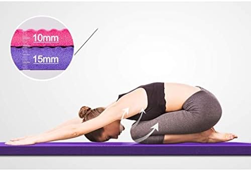 n / a Çok Amaçlı Ekstra Kalın Yüksek Yoğunluklu Kaymaz egzersiz yoga matı Taşıma Kayışı ile ( Renk : D , Boyut : 15mm