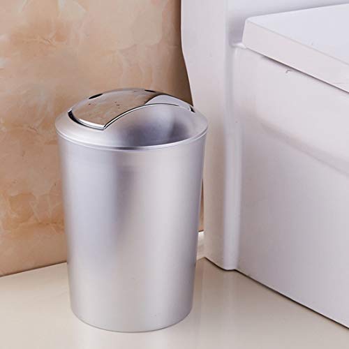 YAĞSIZ çöp tenekesi Banyo 6.5 L Banyo Çöp Avrupa Tarzı Çöp Çöp Kovası kapaklı Mutfak çöp kutuları Depolama Araçları