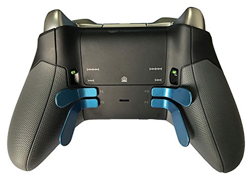 Xbox One Elite Denetleyicisi için Metal Değiştirme 4 Kürek seti (2 Şort ve 2 Uzun) (mavi)