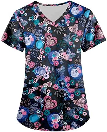 Bayan Yaz Üstleri Kawaii Sevimli Grafik Baskı Tees Y2k Kısa Kollu Büyük Boy Gömlek Crewneck Tişörtü Rahat Gevşek Bluz