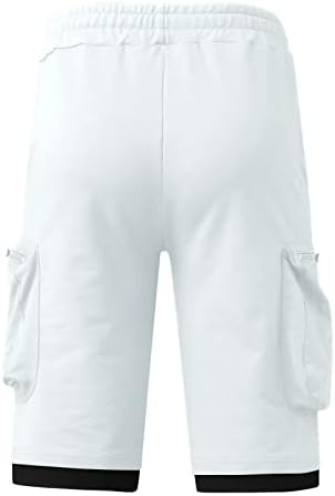 SAXIGOL Çok Cep Erkek Kargo Pantolon Yeni Fermuar İpli Moda Yaz Şort 2023 Rahat Gevşek Sweatpants