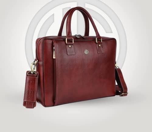 Erkekler için Hakiki Deri Kahverengi Vintage askılı çanta / Erkekler için Laptop çantası / Erkekler için Ofis Çantası,