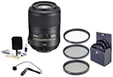 Nikon 85mm f / 3.5 G AF-S DX Mikro NİKKOR ED (VR-II) lens Paketi ile Pro Optik 52mm filtre kiti, lens Kapağı Tasma,