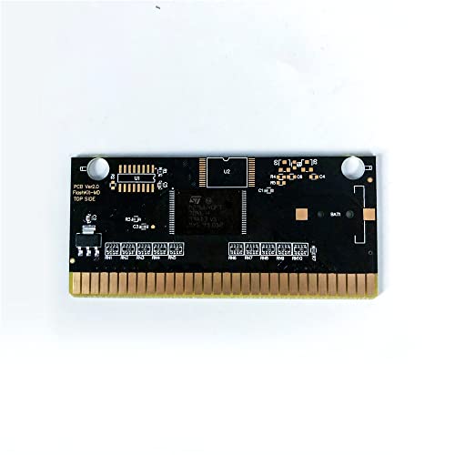 Aditi Abatap-ABD Etiket Flashkit MD Akımsız Altın PCB Kartı Sega Genesis Megadrive video oyunu Konsolu (Bölgesiz)